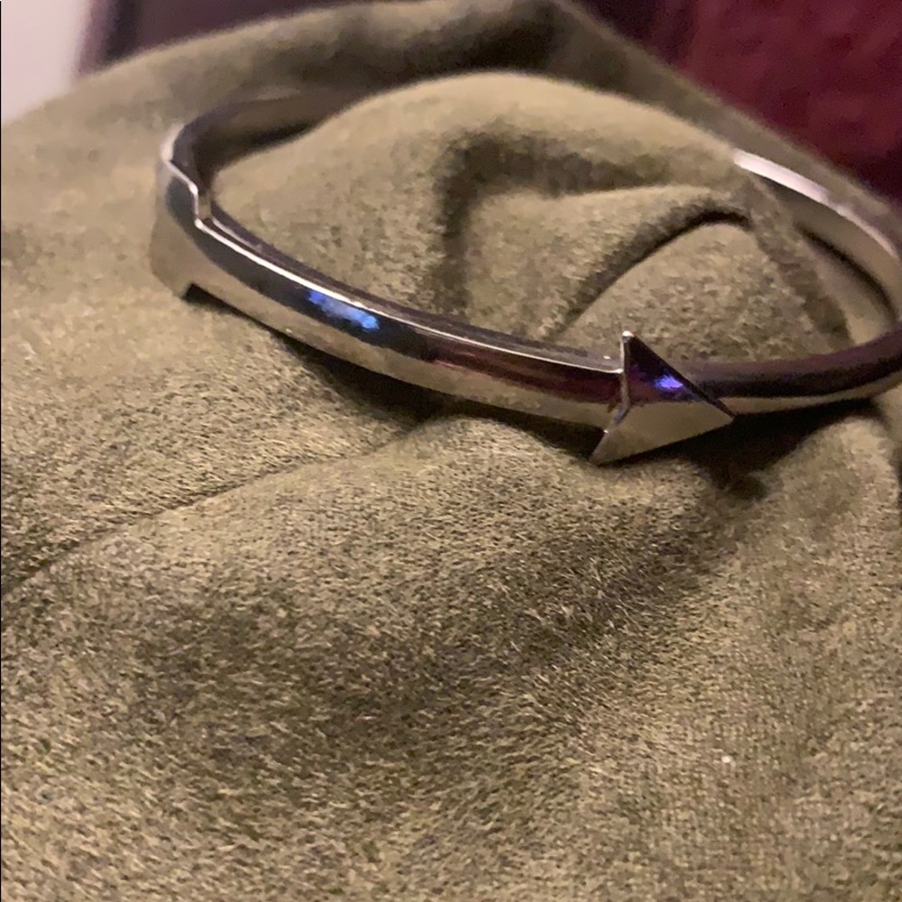 Silver Arrow Bangle Bracelet Set - image 3